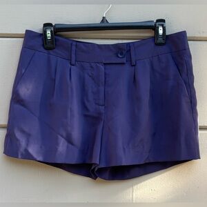 BCBGeneration High Waist Purple Shorts Tailored Elegance